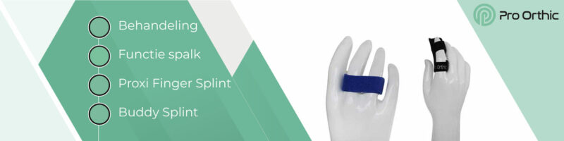2 spalken voor een gebroken vinger